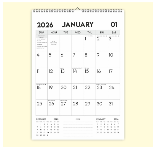CALENDAR - 2027